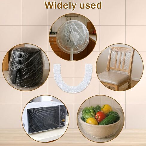 30 قطعة من أغطية غبار أجهزة المطبخ الصغيرة، 90*110 سم غطاء غبار بلاستيكي سميك شفاف للاستعمال مرة واحدة مع أغطية مرنة لأجهزة المطبخ لمقلاة الهواء، الخلاط، صانع القهوة، طنجرة الضغط، طباخ بطيء in Kuwait