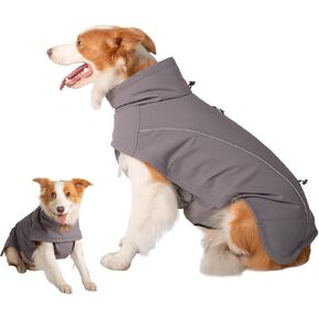 Dog Coat Warm Dog Winter Coat Waterproof Dogs Jacket with Reflective Pet Fleece Vest Zip-Up Cold Weather Coats for Large Dogs Turtleneck Windproof Coats (Pink,Medium) in Saudi Arabia