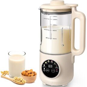 50oz Nut Milk Maker, 10-in-1 Automatic Nut Milk Machine with 20 Blades, Almond Milk Maker for Plant Based Milks Homemade Oat, Soy Milk Machine with Delay Start, Keep Warm, Auto Clean in Saudi Arabia