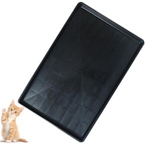 Pet Food Mat Waterproof Rubber for Replacement Tray Dog Crate Cages Crates Avoid Water or Spilling Out Dishwasher Safe Black 22.8" LX19.3 WX1.0 H in Saudi Arabia