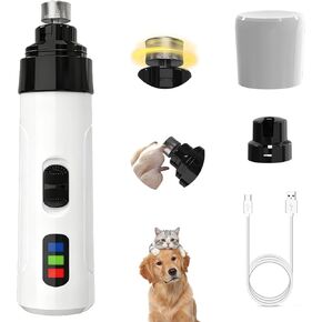 أداة تشذيب أظافر الكلاب الصامتة الكهربائية الهادئة، مبرد غير مؤلم للكفوف، مع سرعتين للكلاب الصغيرة والمتوسطة والكبيرة والقطط والحيوانات الأليفة in Kuwait