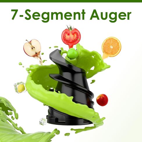 Cold Press Juicer, Touchscreen Juicer Machines with 4.5'' Wide Feed Chute, Stainless Steel Masticating Juicers Easy to Clean, Ergonomic Operational Panel Design, High Juice Yield, Steel in Kuwait