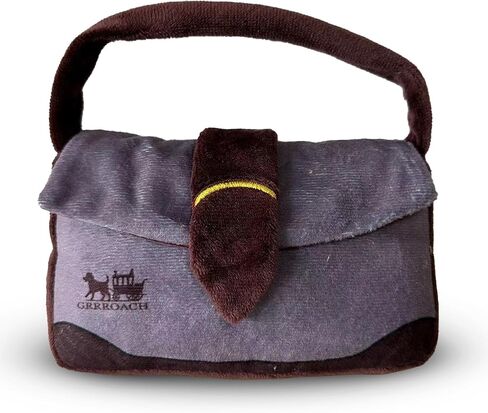 Traderr Woofs – Luxurious Plush Dog Toy with Squeaker, Premium Fabric, Embroidered Details, Designer-Inspired Chew Toy, Fun Gift for Small to Medium Dogs & Dog Lovers in Kuwait