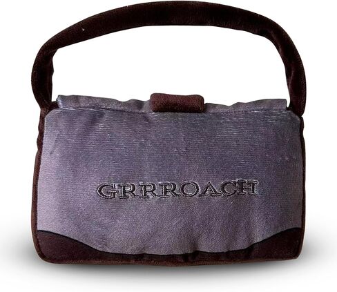 Traderr Woofs – Luxurious Plush Dog Toy with Squeaker, Premium Fabric, Embroidered Details, Designer-Inspired Chew Toy, Fun Gift for Small to Medium Dogs & Dog Lovers in Kuwait