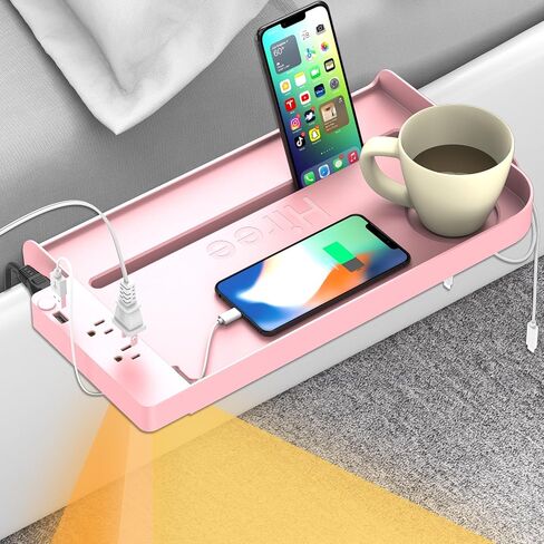 الجرف بجانب السرير لسرير سرير بطابقين مع ميناء شحن USB ومنافذ AC ، و Caddy بجانب السرير ، وطاولة السرير القابلة للتنقل ، ومقطع كوليدج أساسي على صينية بجانب السرير ، وملحقات سرير بطابقين ، بالإضافة إلى الحجم ، الأسود in Saudi Arabia