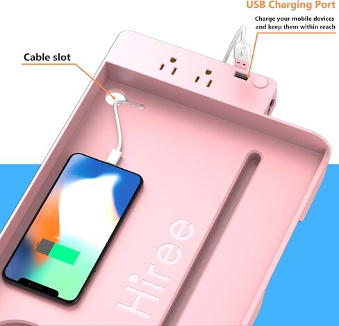 الجرف بجانب السرير لسرير سرير بطابقين مع ميناء شحن USB ومنافذ AC ، و Caddy بجانب السرير ، وطاولة السرير القابلة للتنقل ، ومقطع كوليدج أساسي على صينية بجانب السرير ، وملحقات سرير بطابقين ، بالإضافة إلى الحجم ، الأسود in Saudi Arabia