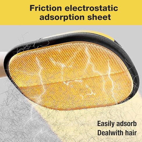 قفاز إزالة شعر الحيوانات الأليفة - مزيل شعر الحيوانات الأليفة الكهروستاتيكية، أداة إزالة شعر القطط والكلاب للأريكة والأثاث والسجاد ومقعد السيارة والستائر وقفازات العناية بالقطط مزدوجة الجوانب قابلة لإعادة الاستخدام (قطعة واحدة) in Kuwait