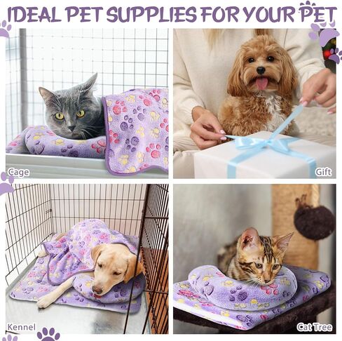 Namalu Christmas Pet Bed Mats with Puppy Dog Blankets and Pillows for Cats Puppy Bed Warm Sleep Mat Fleece Blanket Fluffy Pet Calming Toy Half Donut U Shaped Neck Pillow for Small Dogs and Cats in Saudi Arabia