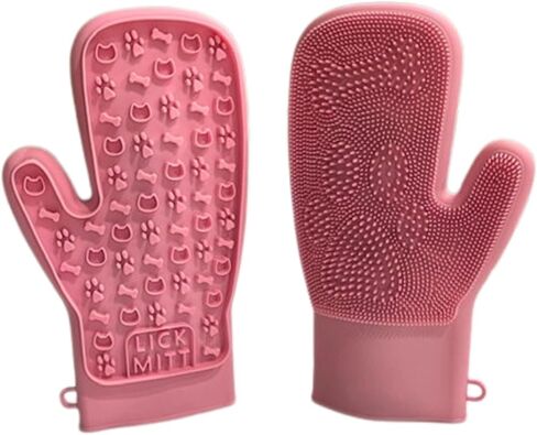 LickMitt® Dual-Sided Pet Mitt – For Spreadable Treats That Soothe & Comfort – Designed for Grooming & Shed Control – Encourages Licking & Bonding – BPA-Free, Easy-Clean Enrichment Tool for Dogs & Cats in Saudi Arabia