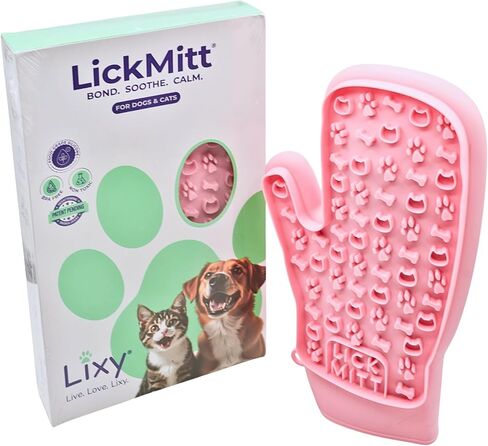 LickMitt® Dual-Sided Pet Mitt – For Spreadable Treats That Soothe & Comfort – Designed for Grooming & Shed Control – Encourages Licking & Bonding – BPA-Free, Easy-Clean Enrichment Tool for Dogs & Cats in Saudi Arabia