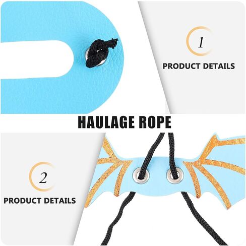 GANAZONO 5Pcs Adjustable Lizard Harness and Leash with Wings for Bearded Dragon Gecko Small Reptiles Comfortable Pet Accessory for Outdoor Walking in Saudi Arabia