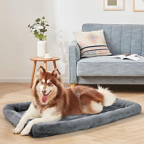 Patas Lague Bolster Dog Bed for Extra Small Dogs 16''x12'', Soft Warm Foam Pet Sofa Bed, Machine Washable Pet Cat Crate Mat for Toy Breeds, Black in Saudi Arabia