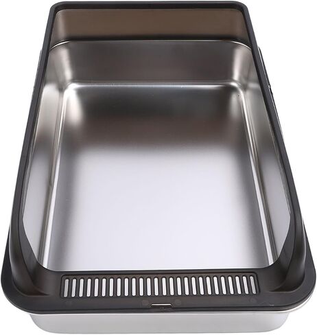 ciciglow Stainless Steel Box, Cat Tray with Open Top, for Tall Side Metal Cats (46x3 0cm/18,1x11,8 (Extra Large 32.7 X 24.4 X 31.5in) in Saudi Arabia