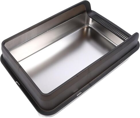 ciciglow Stainless Steel Box, Cat Tray with Open Top, for Tall Side Metal Cats (46x3 0cm/18,1x11,8 (Extra Large 32.7 X 24.4 X 31.5in) in Saudi Arabia