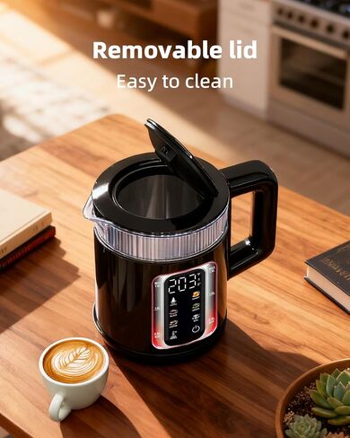 Electric Tea Kettle with Temperature Control, 1.5L Glass smart Water Boiler for Tea, Coffee & Boil, Automatic Shut Off, 12h Keep Warm & One-Touch 6 Presets in Saudi Arabia