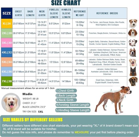 Dog Full Body Winter Coat, Waterproof Fleece Jacket for Small Medium Large Dogs Reflective Snowsuit with Zipper for Outdoor Skating (Orange, 4XL(Weight 50-70 lbs)) in Saudi Arabia