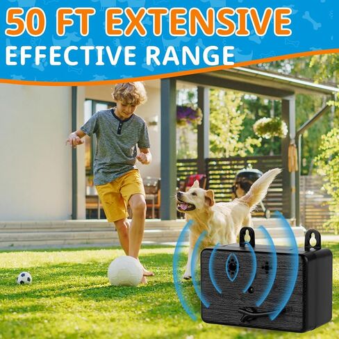 Anti Barking Device for Dogs, Sonic Bark Deterrents, 50 FT Ultrasonic Dog Barking Control Device, 4 Modes Bark Box for Small Medium and Large Dogs in Saudi Arabia
