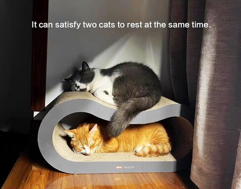 TTCAT Cat Scratch Pads,2 in 1 Corrugated Cardboard Cat Scratcher Lounge for Indoor Cats,Durable Cat Scratching Board Reversible for Furniture Protection. in Saudi Arabia