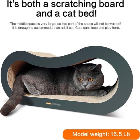 TTCAT Cat Scratch Pads,2 in 1 Corrugated Cardboard Cat Scratcher Lounge for Indoor Cats,Durable Cat Scratching Board Reversible for Furniture Protection. in Saudi Arabia