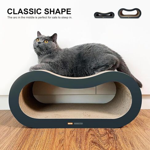 TTCAT Cat Scratch Pads,2 in 1 Corrugated Cardboard Cat Scratcher Lounge for Indoor Cats,Durable Cat Scratching Board Reversible for Furniture Protection. in Saudi Arabia
