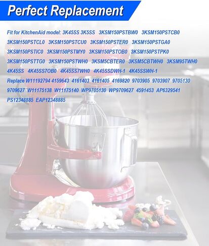 مجموعة محور تروس مرفق الخلاط مناسبة لـ KitchenAid 3K45SS 3K5SS 3KSM150PSTBW0 استبدال W11192794 WP9709627 PS12348885 4159643 4161403 in Saudi Arabia