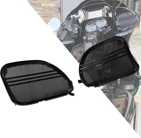 HDBUBALUS Motorcycle Tri-Line Speaker Grills Front Fairing Speaker Cover Fit for Harley Road Glide FLTRX FLTRK FLTRXS FLTRUSE FLTRXSE 2015-2023 Black 1 Pair in Saudi Arabia