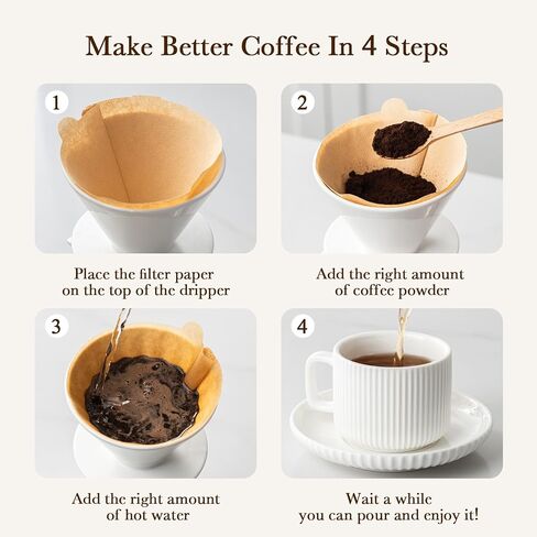 Pour Over Coffee Maker Set, V60 Ceramic Coffee Dripper with Pot Set, 27OZ White Cream Pour Over Coffee Brewer for Home Café Restaurant Camping in Saudi Arabia