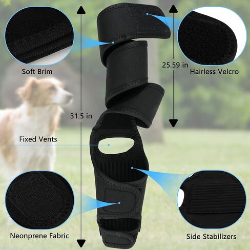 Dog Knee Brace for Torn ACL — Elastic Support, Adjustable Compression Stabilizer, Breathable Neoprene, 4-Leg Universal Fit (Front/Rear, Left/Right) for Post-Surgery Recovery (M) in Saudi Arabia