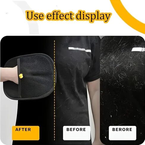 Pet Hair Remover Grooming Glove | Gentle De-Shedding & Massage Glove for Dogs & Cats | Efficient Pet Hair Remover for Furniture, Clothes & Car in Kuwait