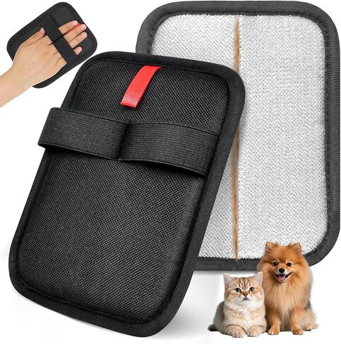 Pet Hair Removal Gloves - Gentle Deshedding Brush for Dogs & Cats, Efficient Fur & Hair Removal, Perfect for Home & Outdoor Use, Comfortable, Easy to Clean & Durable in Saudi Arabia