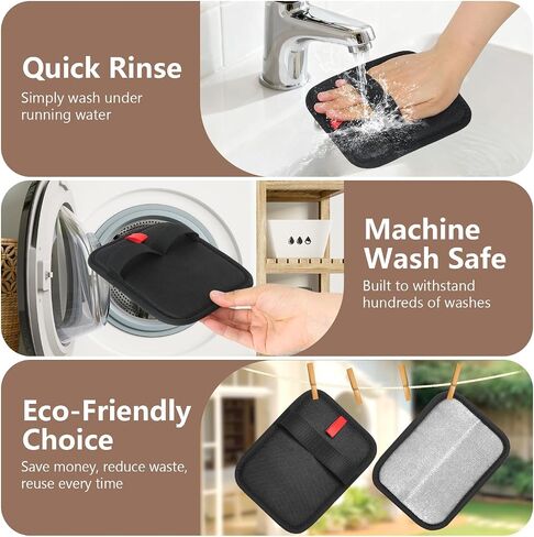 Pet Hair Removal Gloves - Gentle Deshedding Brush for Dogs & Cats, Efficient Fur & Hair Removal, Perfect for Home & Outdoor Use, Comfortable, Easy to Clean & Durable in Saudi Arabia