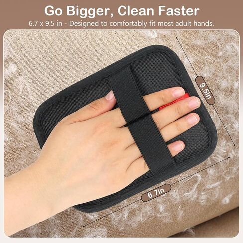Pet Hair Removal Gloves - Gentle Deshedding Brush for Dogs & Cats, Efficient Fur & Hair Removal, Perfect for Home & Outdoor Use, Comfortable, Easy to Clean & Durable in Saudi Arabia