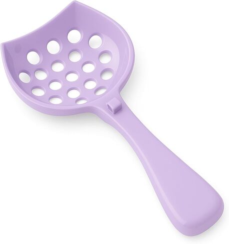 Small cat Litter Scooper with Holder: Perfect for Small Spaces. cat Litter Scooper with Holder: Easy to Store Anywhere. cat Scooper for Litter Box - Pellet Litter Scoop (Dark Grey) in Kuwait