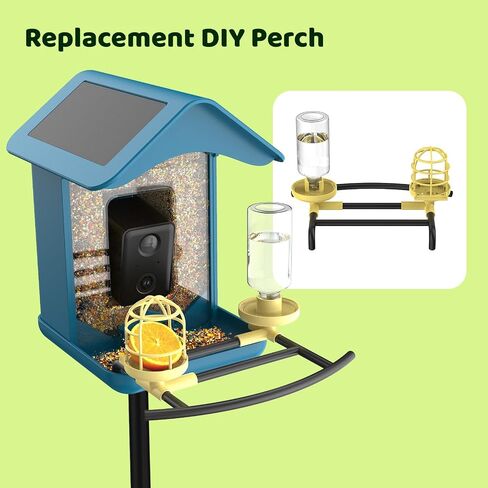 Replacement Perch with Suet Ball Feeder and Water Feeder, Accessory for BL01 and BL02 Bird Feeder with Camera in Saudi Arabia