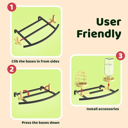 Replacement Perch with Suet Ball Feeder and Water Feeder, Accessory for BL01 and BL02 Bird Feeder with Camera in Saudi Arabia