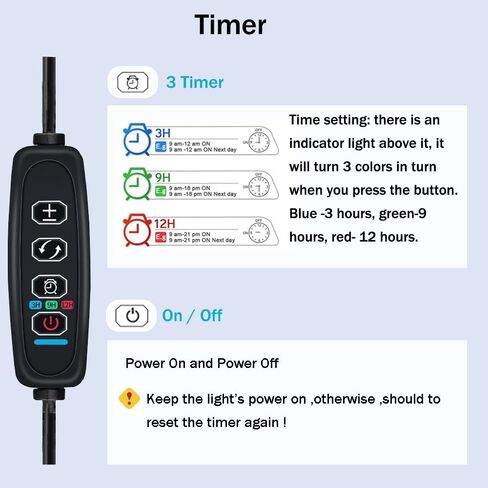 Aquarium Light, 3 Mode Clip on Fish Tank Light with Timer Function, Full Spectrum Aquarium Plant Light, Adjustable Brightness, for 6-10 Inch Fish Tank in Saudi Arabia