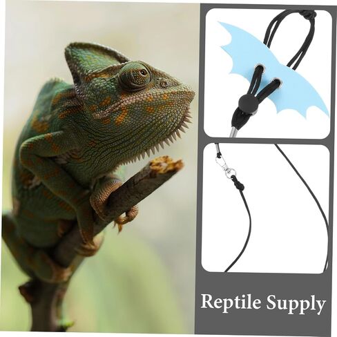 NUOBESTY Adjustable Lizard Harness Leash for Small Reptiles Portable Outdoor Walking Leash with Comfortable Rope for Bearded Dragon Leopard Gecko and Other Pets in Saudi Arabia