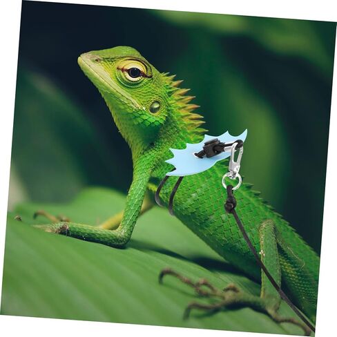 NUOBESTY Adjustable Lizard Harness Leash for Small Reptiles Portable Outdoor Walking Leash with Comfortable Rope for Bearded Dragon Leopard Gecko and Other Pets in Saudi Arabia