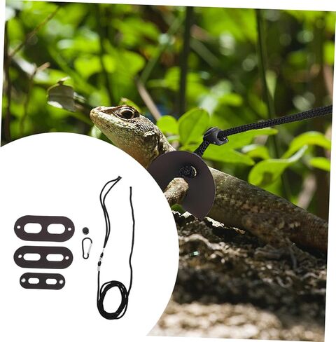 DOITOOL Adjustable Lizard Harness Leash for Bearded Dragon and Gecko Outdoor Reptile Leash with Comfortable Fit Easy Off Suitable for Small Pets Like Turtles and Lizards in Kuwait