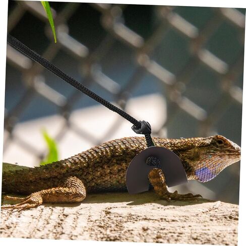 DOITOOL Adjustable Lizard Harness Leash for Bearded Dragon and Gecko Outdoor Reptile Leash with Comfortable Fit Easy Off Suitable for Small Pets Like Turtles and Lizards in Kuwait