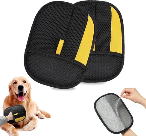 Pet Hair Removal Gloves for Cats & Dogs– Newly Upgraded Electrostatic Pet Hair Glove– Lint Removal Gloves for Sofa, Couch, Car Seat & Clothes– Magic Brush Pet Hair Remover– Catch Glove for Fur in Saudi Arabia