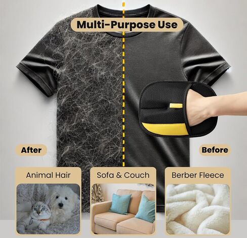 Pet Hair Removal Gloves for Cats & Dogs– Newly Upgraded Electrostatic Pet Hair Glove– Lint Removal Gloves for Sofa, Couch, Car Seat & Clothes– Magic Brush Pet Hair Remover– Catch Glove for Fur in Saudi Arabia