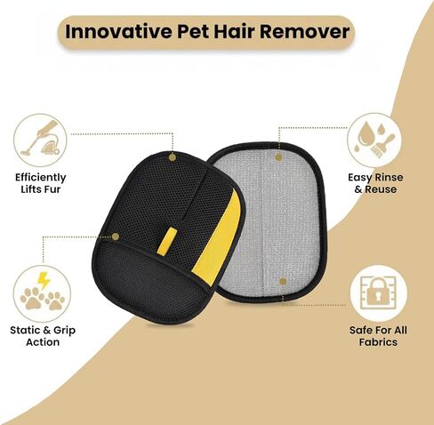 Pet Hair Removal Gloves for Cats & Dogs– Newly Upgraded Electrostatic Pet Hair Glove– Lint Removal Gloves for Sofa, Couch, Car Seat & Clothes– Magic Brush Pet Hair Remover– Catch Glove for Fur in Saudi Arabia