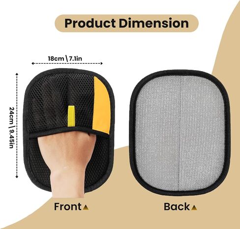 Pet Hair Removal Gloves for Cats & Dogs– Newly Upgraded Electrostatic Pet Hair Glove– Lint Removal Gloves for Sofa, Couch, Car Seat & Clothes– Magic Brush Pet Hair Remover– Catch Glove for Fur in Saudi Arabia