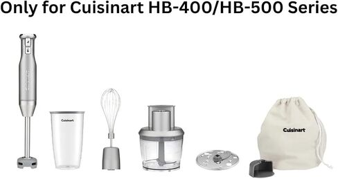 جزء بديل لوعاء محضر الطعام متوافق مع خلاط الغمر القوي من Cuisinart HB-400/HB-500/HB-400PC/HB-500PC الأصلي من OEM in Saudi Arabia