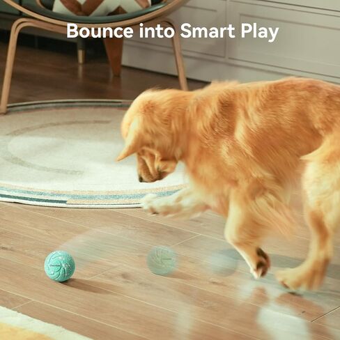 by Cheerble Smart Interactive Dog Toys, Wicked Ball AIR, 3 Interactive Modes, Automatic Moving, Bouncing, and Rotating, E-TPU Material, IPX7 Waterproof for Medium and Large Dogs in Saudi Arabia