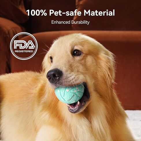 by Cheerble Smart Interactive Dog Toys, Wicked Ball AIR, 3 Interactive Modes, Automatic Moving, Bouncing, and Rotating, E-TPU Material, IPX7 Waterproof for Medium and Large Dogs in Saudi Arabia