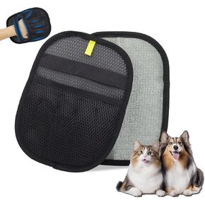 Pet Hair Removal Glove for Cats & Dogs, Upgraded Five-Finger Electrostatic Pet Hair Gloves, Reusable Magic Brush Pet Hair Remover Tool for Laundry, Couch, Carpet, Car Seat,Cat Grooming Gloves in Saudi Arabia