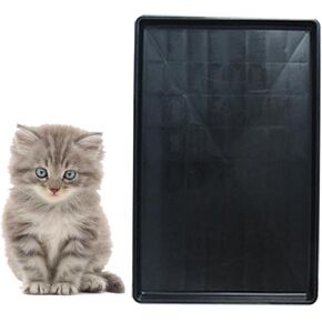 Pet Food Mat Waterproof Rubber for Replacement Tray Dog Crate Cages Crates Avoid Water or Spilling Out Dishwasher Safe Black 34.8" LX22.6 WX1.4 H in Saudi Arabia
