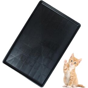 Pet Food Mat Waterproof Rubber for Replacement Tray Dog Crate Cages Crates Avoid Water or Spilling Out Dishwasher Safe Black 22.8" LX16.3 WX1.2 H in Saudi Arabia